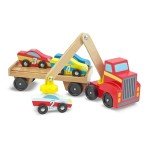 Melissa & Doug Magnetic Car Loader Toy Set