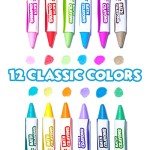 Tub Works® Smooth™ 12-Pack Bath Crayons for Kids