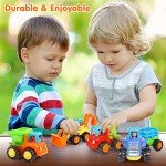 4-Piece Educational Friction Powered Vehicle Set
