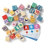Melissa & Doug Wooden Learning Blocks for Toddlers