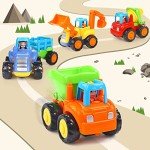 4-Piece Educational Friction Powered Vehicle Set