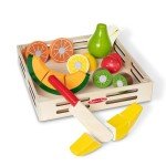 Melissa & Doug Wooden Cutting Fruit Set for Kids