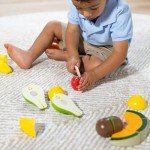 Melissa & Doug Wooden Cutting Fruit Set for Kids