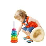 Rainbow Spinning Stacking Toys for Toddlers