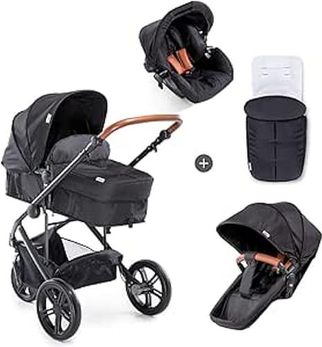 Hauck Pacific 3-in-1 Stroller System, Black