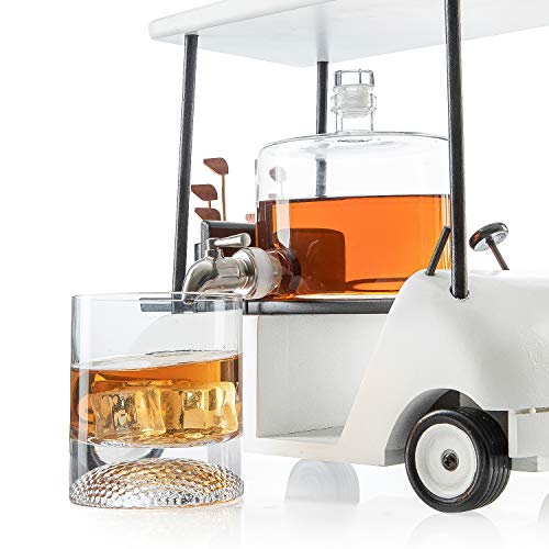 Golf-themed Whiskey Decanter and Glasses Set