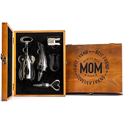 Vintage Wine Gift Set for Mom's Birthday