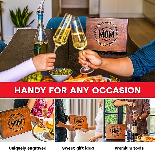 Vintage Wine Gift Set for Mom's Birthday