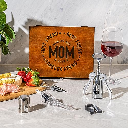 Vintage Wine Gift Set for Mom's Birthday