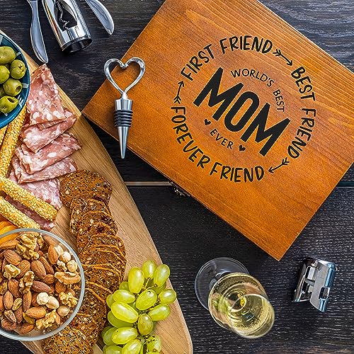 Vintage Wine Gift Set for Mom's Birthday