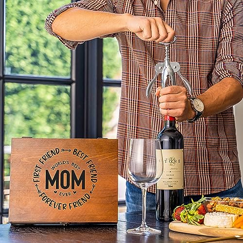 Vintage Wine Gift Set for Mom's Birthday