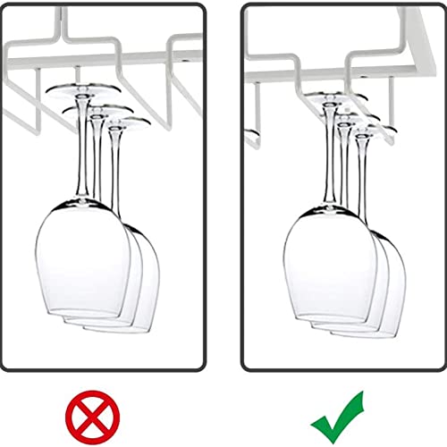 Gold Metal Wine Glass Rack - 20 inch