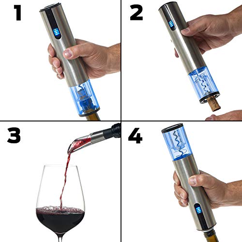 2-in-1 Electric Wine Bottle Opener and Preserver Set