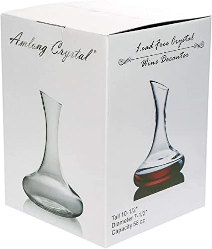 Lead-Free Crystal Wine Decanter with Globe Stopper