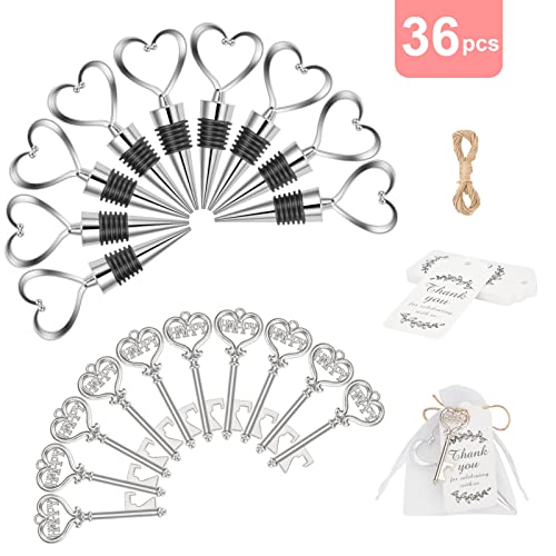 Heart-shaped Wine Stopper & Bottle Opener Set