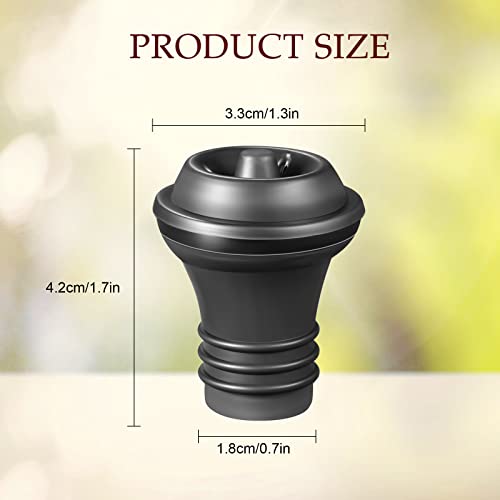 24 Piece Black Silicone Wine Saver Stoppers
