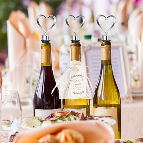 Heart-shaped Wine Stopper & Bottle Opener Set