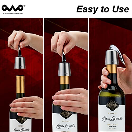 Silicone Wine Stopper Set, Decorative and Reusable