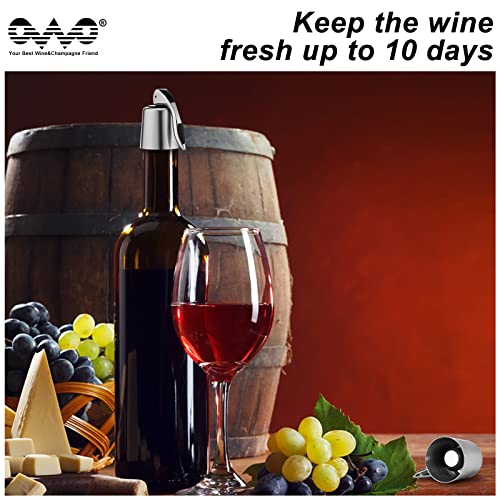 Silicone Wine Stopper Set, Decorative and Reusable