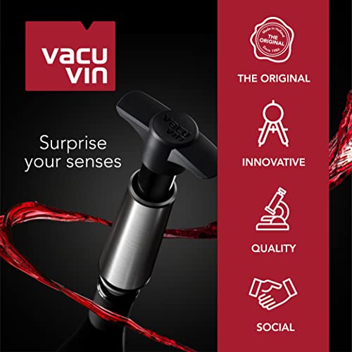 Wine Saver Pump with Vacuum Stopper - Red