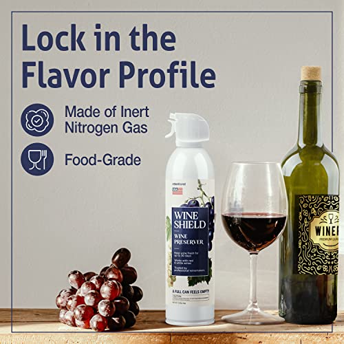 WineShield Wine Preserver - Keep wine fresh for 30 days