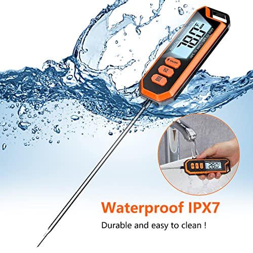 Waterproof Instant Read Thermometer for Food & Wine