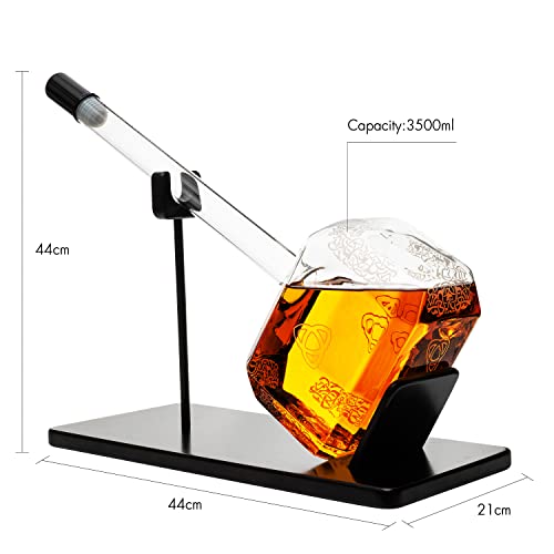 Mjölnir Decanter for Wine, Whiskey, Tequila, and Scotch