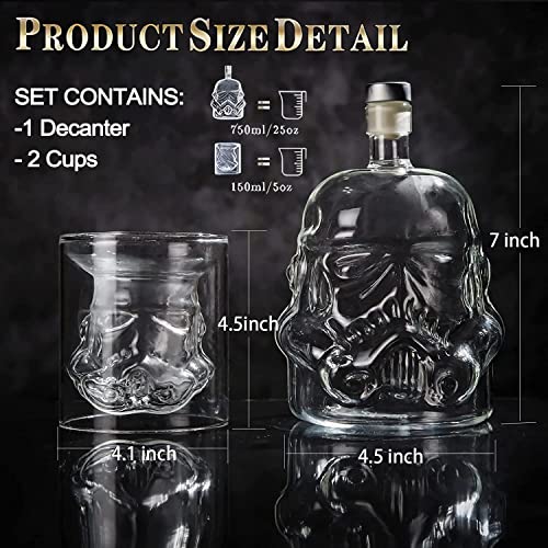 Star Wars Whiskey Decanter Set with Glasses