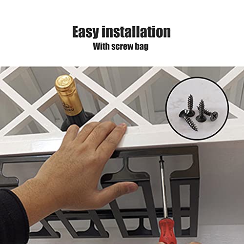 Under Cabinet Wine Glass Holder, 4 Rows, 16in/41cm