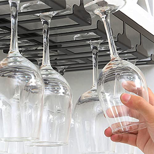 Under Cabinet Wine Glass Holder, 4 Rows, 16in/41cm