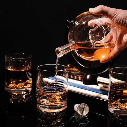 Law Enforcement Theme Wine Decanter & Glasses Set