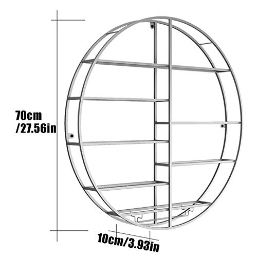 Large Wall Mounted Wine Rack with Stemware Holder