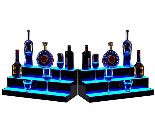 24-Inch LED Liquor Bottle Display with Remote Control