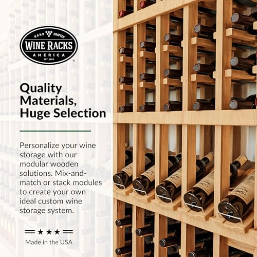 Diamond wine rack holds 82 bottles