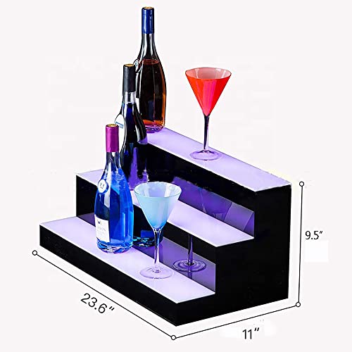 24-Inch LED Liquor Bottle Display with Remote Control