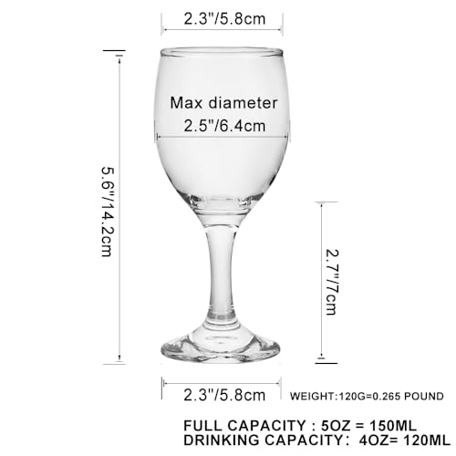 Set of 12 Durable Red Wine Glasses