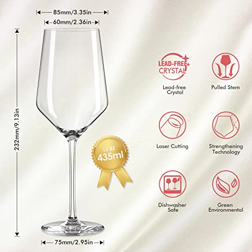 Hand-Blown Crystal Wine Glasses Set for Any Occasion