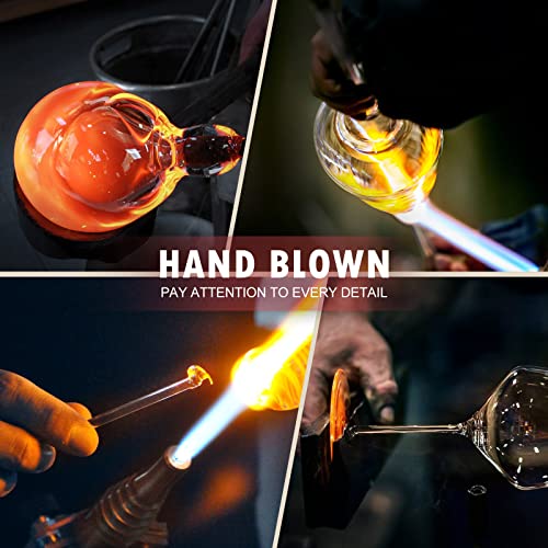 Hand-Blown Crystal Wine Glasses Set for Any Occasion