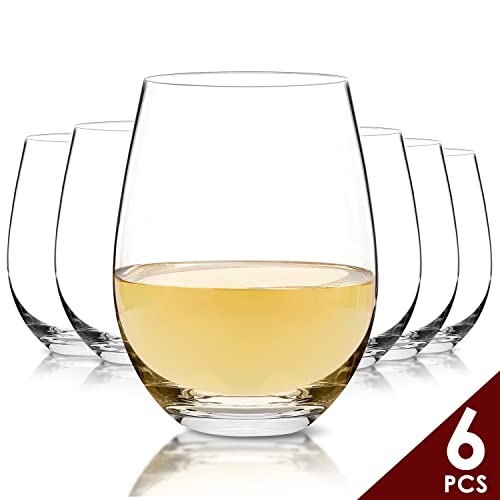 Handcrafted Chouggo Stemless Wine Glasses Set (6)