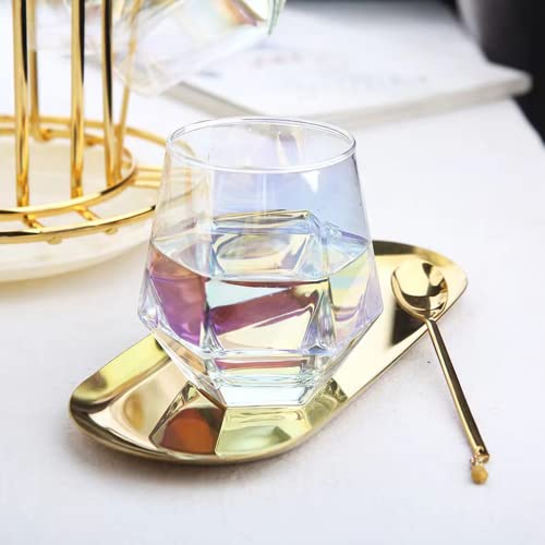 Rainbow Stemless Wine Glass Set, 12 Piece