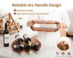 Stackable Rustic Wooden Wine Rack for Countertop