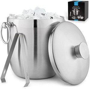 3L Insulated Stainless Steel Ice Bucket with Accessories