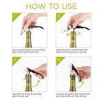 Matte Black Double Hinged Corkscrew & Foil Cutter