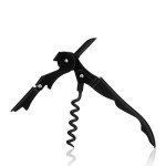 Matte Black Double Hinged Corkscrew & Foil Cutter