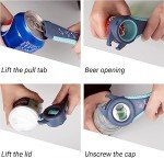 MAEXUS Jar Opener Kit, 4 in 1 Jar Opener for Seniors with Arthritis, 5 in 1 Multi-Function Bottle Opener, Bottle Can Opener Set, Jar Opener for Weak Hands, Jar Opener Grip Lid Twist Gripper