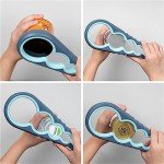 MAEXUS Jar Opener Kit, 4 in 1 Jar Opener for Seniors with Arthritis, 5 in 1 Multi-Function Bottle Opener, Bottle Can Opener Set, Jar Opener for Weak Hands, Jar Opener Grip Lid Twist Gripper
