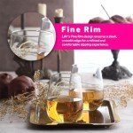 Set of 6 stemless wine glasses - 16 oz