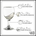 Vikko Round Stemmed Wine Glasses Set of 6