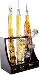 Gun-themed 3-piece whiskey decanter set