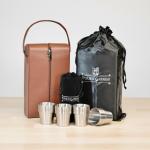 Whiskey Tote: Double Bottles & Insulated Glasses